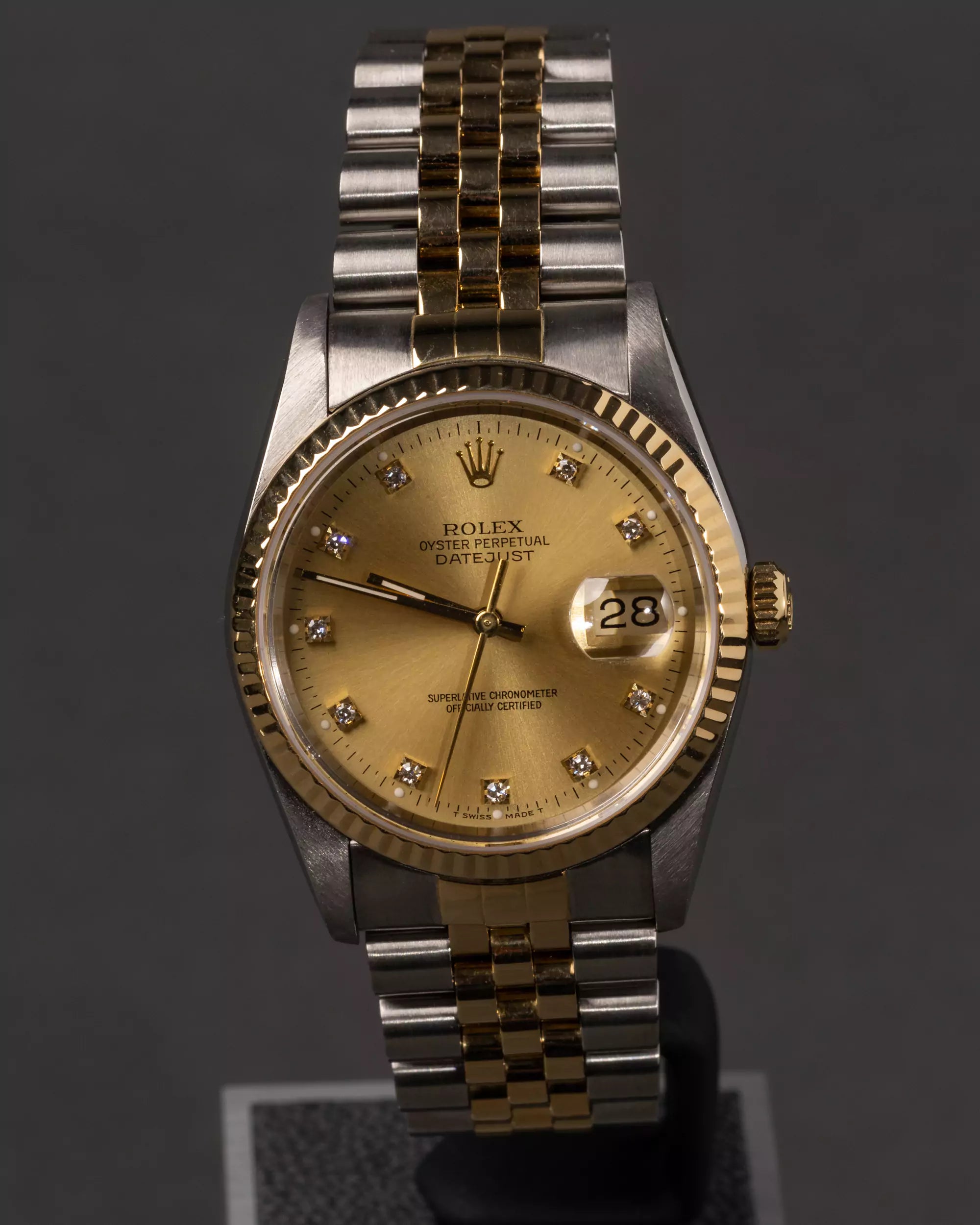 Diamanten Frau Rolex Datejust 36