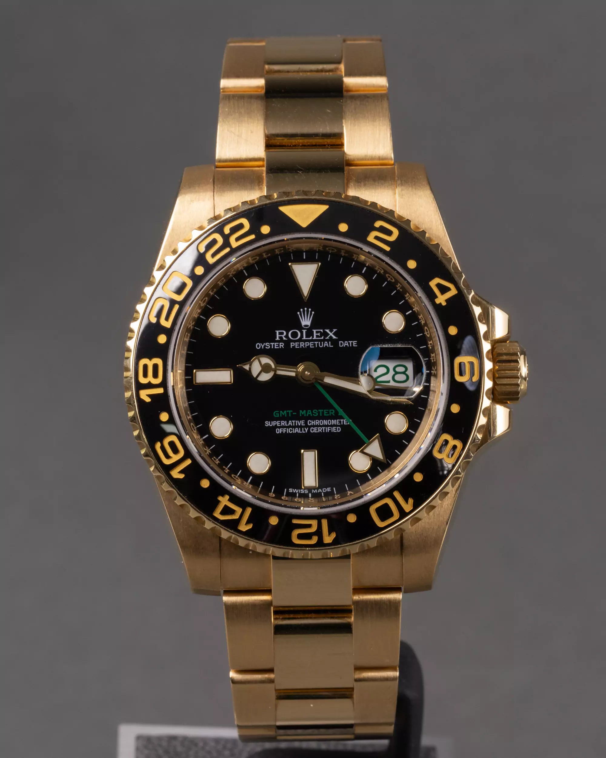 Vollgold Rolex Schwarz